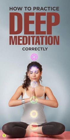 Deep meditation allows you to calm your body and mind and reach a deeper state of consciousness. Follow this step by step guide to practice deep meditation. Divine Spirituality, Indian Meditation, Pranayama Yoga, Meditation Mantra, Yoga Nature, Transcendental Meditation, Easy Meditation, Yoga Posen, Meditation Mantras