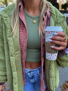 Comfy Outfit Inspiration, Thrifted Country Outfits, Liv Bradstreet, Happy Winter Outfit, Boujee Mom Outfits, Grandma Inspired Outfits, Fall Fits Flannel, 49 Degree Weather Outfit, Nashville Dressy Outfits