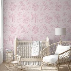 Blush Pink  Toile Floral Teddy Bear Elegant Classi Toile Baby Nursery, Pink Toile Wallpaper, Toile Wallpaper, Classic Wallpaper, Paint Wallpaper, Painting Wallpaper, Baby Girl Nursery, Shabby Chic Decor, Wall Paint