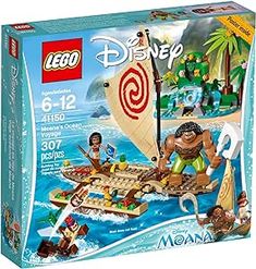 the lego disney moan set is in its box