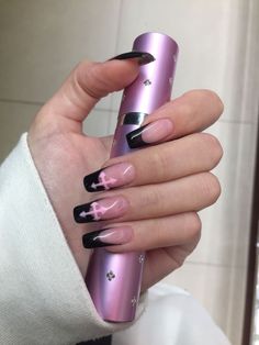 Grunge Y2k Nails, Short Coffin Nails Designs, Casual Nails, Y2k Nails, Nails Only, Get Nails