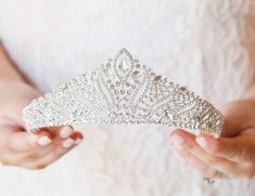 PRICES MAY VARY. ♕ Add a magical touch to your big day by wearing this sparkling Anastasia tiara. You are looking at the sensational and unique rhinestone crown. ♕ Encrusted with stunning Austrian crystals of various sizes, this tiara shines bright like diamond which is unparalleled in flawlessness and clarity. ♕ Tiara measures approx. 2.28 inch in height, 5.31 inch in diameter, crafted specifically to fit women and girls and perfectly fit in your glamorous hairstyles. ♕ The silver princess tiar Tiara For Bride, Crowns For Women, Crystal Princess, Queens Tiaras, Prom Costume, Crown Silver, Crown For Women, Glamorous Hair, Headpiece Jewelry