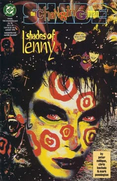 a magazine cover with an image of a woman's face painted on the front