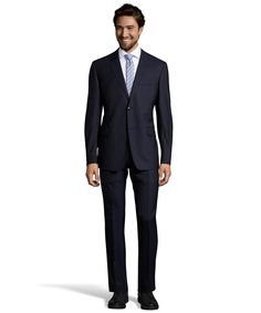 Navy Blue Suit, Men Suit, Flat Front Pants, Pantsuits For Women, Pin Stripe, Cotton Suits, Formal Suits, 3 Piece Suits