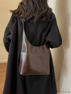 Bird in Bag - 2024 New Fashion Womens Vintage Tote Bag: Stylish Crossbody & Single-Shoulder Bucket Bag 90s Crossbody Bag, Minimal Leather Bag, Medium Shoulder Bag, Slouchy Shoulder Bag, Brown Leather Bag Outfit, Shopper Bag Outfit, Big Bags For Women, Leather Tote Bag Outfit, Tote Bag Leather Women