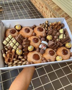 a box filled with lots of different types of treats