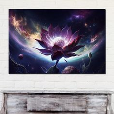 Earthly Lotus Flower - NicheCanvas Lotus Flower Wall Art, Blue Lotus, Flower Canvas, Flower Wall Art, Artist Artwork, Featured Artist, Flower Wall, Floating Frame, Lotus Flower