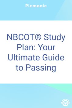 the cover of a book titled, nbc study plan your ultimate guide to passing