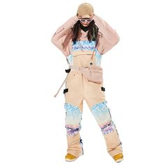 MARKERWAY Women's Insulated Overalls Bib Snow Pants Vector Mountain, Bib Snow Pants, Black And White Comics, Pink Donuts, Winter Chic, Snow Queen, Ski Pants, Snow Pants, Sports Brands