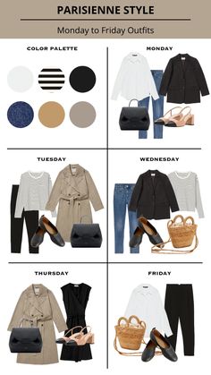 March Style Outfit, French Style Clothing Parisian Chic, Luxury Minimalism Outfit, French Spring Capsule Wardrobe 2023, French Style Work Outfit, French Style Spring 2023, Capsule Wardrobe Parisian, Women Workwear 2023, Timeless Capsule Wardrobe 2023