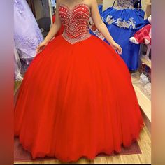 Red 15 Dress Vestido Rojo De Quinceaera Con Crinolina Y Corona. Red 15 Dress, Red Quinceanera Dresses With Bow, Red Ruffle Quince Dress, Red Cincoñera Dress, Red Dress Quince Doll, Red Charro Quinceanera Dress Quincedresses.com, 15 Dresses, Kids' Dresses, Fast Delivery