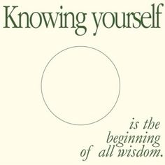 an advertisement with the words,'know yourself is the beginning of all wisdom '