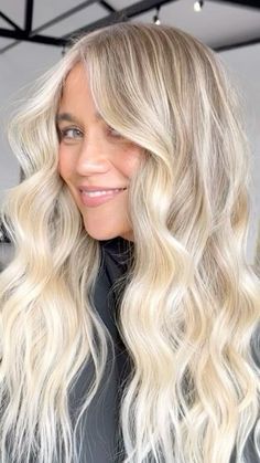 Blonde Hair And Blonde Highlights, Hair Color Ideas For Blonde Highlights, Hair Inspired Blonde, Creamy Blonde Hair With Shadow Root, Butter Blonde With Shadow Roots, Buttery Blonde With Shadow Root, High Up Blonde Balayage, Loved In Bright Blonde, Bright Creamy Blonde Highlights