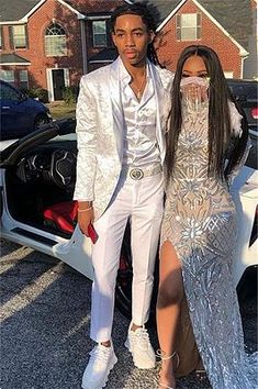 White Prom Suit, Suits For Guys, Prom Fits, Prom Outfits For Guys, Prom Dates, Stud Outfits, Prom Men, Prom Suits For Men, Prom Suit