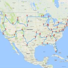 a map with all the roads in each country