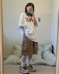 Pakaian Hipster, Boyish Outfits, Masc Outfits, Baggy Clothes, Quick Outfits