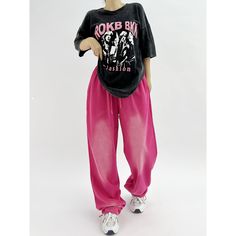 Sports Hip Hop Jazz Dance Pants  Material: 85% Cotton + 15% Polyester  Style: Hip Hop, Dance, Jazz Size: S, M, L, XL Color: Pink Occasion: Leisure, Outdoor, Daily, Vacation    * Pls be careful to choose the size before you order. * Pls allow little color difference caused by camera and computer monitors. Thank you! Important Notes: Please Use Similar Clothing To Compare With Size 1. The size refers to clothing dimensions, NOT your body measurements. 2. Please check the measurement chart carefull Pink Hiphop Outfit, Hiphop Dance Outfit, Dance Wear Hip Hop, Hip Hop Dance Outfits, Dance Jazz, Pink Cargo Pants, Dance Costumes Hip Hop, Hip Hop Costumes, Rolling Loud