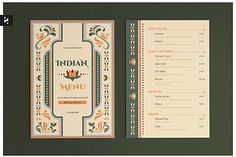 Want to make a restaurant or cafe? It would be best to consider using these menu templates that will match your restaurant. It's easy to use with only a few clicks and saves your time from designing a menu from scratch. These templates are professionally made based on real-life possibilities, so you can expect them to match your needs. What You'll Get  2 Ai Files (Adobe Illustrator CC) 2 Psd Files (Adobe Photoshop CC) 2 Eps Files (For Another Application) Help file containing font link and how to use the template  Product Features  300 DPI CMYK Color Print-ready A4 Size 210 x 297 mm / 8.27 x 11.69 Inches Fully customizable and editable Easy to replace image  Note  Mockups are not included (Only for preview purposes) Pictures are not included (Due to market regulation and for preview only) Indian Menu Design, Middle Eastern Restaurant, Menu Card Design, Photos Of People, Indian Restaurant, Image Notes, Indian Weddings, Place Names, Menu Template