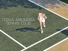 there is a woman standing on the tennis court