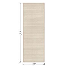 the width of a door mat with measurements