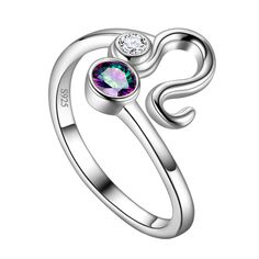 PRICES MAY VARY. ❤ Featuring a sparking mystic topaz with the zodiac sign. Such a stylish and cute zodiac ring. It's chic, elegant and trendy. It's perfect for all ages and as a gift. Wear your zodiac sign constellation on your finger with this beautifully designed ring. ❤ Genuine 925 sterling silver. Safe for sensitive skin. Strict health standards guarantee your daily wearing. The products are tarnish-free, nickel-free, lead-free, and cadmium-free, which is not harmful to your health. ❤ Honor Scorpio Ring, Constellation Ring, Zodiac Rings, Cleaning Silver Jewelry, Special Gifts For Her, Zodiac Jewelry, Celestial Jewelry, Mystic Topaz, Cute Rings