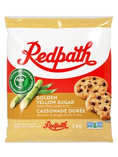 a bag of redpath cookies with green beans