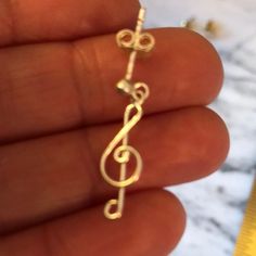 Very Sweet Earrings. Never Worn. Light And Bright! Treble Clef Earrings, Music Earrings, Sweet Earrings, Treble Clef, Earrings Color, Jewelry Earrings, Women Jewelry, Sterling Silver, Music