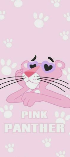 pink panther wallpaper with an image of a cat