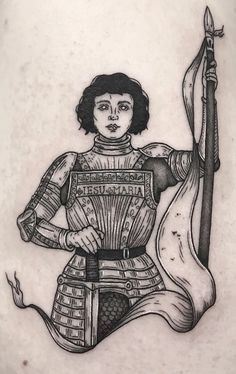 Saint Tattoo, Jeanne D'arc, Mythology Tattoos, Joan Of Arc, Little Tattoos, Beauty Tattoos, Fine Line, Tattoo You, Pretty Tattoos