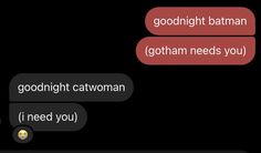 two texts that are in different languages on a black background, one has an orange cat and the other says goodnight