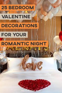 valentine's day decorations for your romantic night with balloons in the shape of hearts