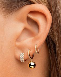 This style is a true classic and a must-have. We love these pave diamond huggies for everyday wear, stacked or worn alone, add a earring charm or stack them solo! Details:14k solid goldAverage diamond weight for 8mm huggie is 0.05ctAverage diamond weight for 9mm huggie is 0.06ctAverage diamond weight for 10mm huggie is 0.06ctAverage diamond weight for 11mm huggie is 0.08ctAverage diamond weight for 12mm huggie is 0.12ctHuggie width: 1mmSold as pair or single Shipping & Returns:Orders can be canc Earring Charm, Diamond Huggies, Tiny Diamond, Diamond Charm, Charm Earrings, Pave Diamonds, Everyday Wear, Rose Gold, Gold