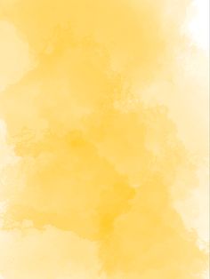 yellow watercolor background with white clouds in the middle and light blue sky at the top