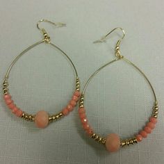 Blush Pink Loop Beaded Earrings Brand New Boho Beaded Earrings, Macys Jewelry, Beaded Hoop Earrings, Beaded Hoops, Jewelry Inspo, Earrings Color, Beaded Earrings, Blush Pink, Seed Beads