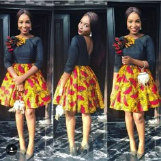 Owambe Styles, Kitenge Designs, African Attire Dresses, African Dresses Modern, Short African Dresses, African Wear Dresses