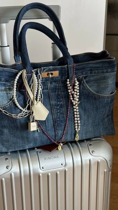 Sac Tote Bag, Denim Bag, Essential Bag, Vintage Bags