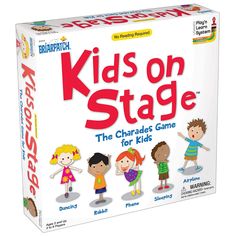 kids on stage the chards game for kids is shown in front of a white background