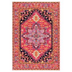 Fancy Persian Rug - nuLOOM Affordable Rugs, Persian Pattern, Pink Area Rug, Orange Area Rug, Cow Hide Rug, Persian Area Rugs, Large Area Rugs, Carpet Runner, Pink Rug