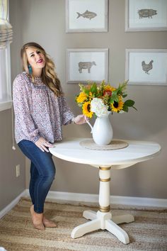 How to Make a Fall Floral Arrangement Peasant Top Outfit, Boho Top Outfit, Theme Park Outfits, Plus Size Inspiration, Living Room Decorations