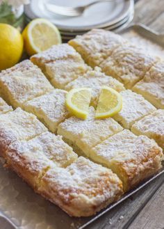 an image of lemon bars on a plate