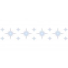 snowflakes on a white background are arranged in the shape of a star pattern