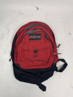 Vintage 90s Jansport Backpack Bottom Red. Condition is Pre-owned. Jansport Backpack, Backpack Purse, Vintage 90s, Backpacks, Etsy Uk, Red