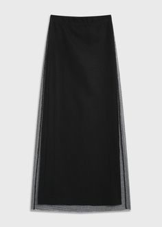 Black maxi mesh skirt with ethereal flow. True-to-size fit and sheer detailing, perfect for fall layering or evening style. Sheer Maxi Skirt, Evening Style, Fall Layering, Fall Layers, Mesh Skirt, Black Maxi, Skirt Design, High Waisted Skirt, Maxi Skirt