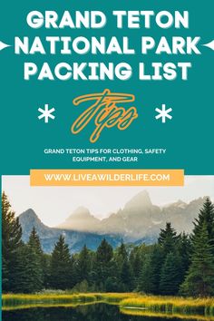 A trip to Grand Teton National Park is sure to be an adventure of a lifetime. Once you’ve got your hotel booked and your itinerary loosely planned, the next step is figuring out what to pack for the Grand Tetons.  Here’s our complete, experienced based guide to making your own Grand Teton packing list. The list has twenty-five items covering what to wear, the best gear, and items you might not have thought to bring but are absolute essentials in a packing list for the Grand Tetons. Fall Packing List, Fall Packing, Safety Gear, Next Step, The Next Step, What To Pack, Packing List, National Park, What To Wear