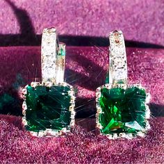 Brand New - Gorgeous Princess Cut Green Zircon Earrings *** Simple, Stylish, And Elegant Made With High Quality Materials For Durability And Longevity; 18k Gold Plated, Zircon Sensitive Ear-Friendly Durable Perfect For Daily Wear Or Save For A Special Occasion Great Gift Idea *** Bundle And Save !! And I Love Offers So Send Them On Over ;) Zircon Earrings, Earrings Simple, Simple Earrings, Princess Cut, Daily Wear, Special Occasion, 18k Gold, Jewelry Earrings, Great Gifts