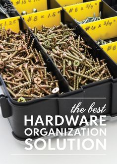 the best hardware organization solution for every homeowner's needs, and what to do about it