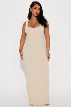 Available In Cream And Mauve. Maxi Dress Scoop Neck Low Back Ruched Back Stretch Compression Rib 86% Rayon 14% Spandex Imported | Stella Snatched Maxi Dress in Cream size XL by Fashion Nova Stephanie Rao Dress, Gender Reveal Dress Black Women, Mauve Maxi Dress, Stephanie Rao, Cream Fashion, Professional Outfits Women, Mauve Dress, Summer Inspo, Gal Gadot