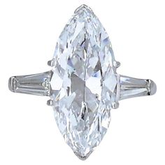 an oval and baguette cut diamond ring