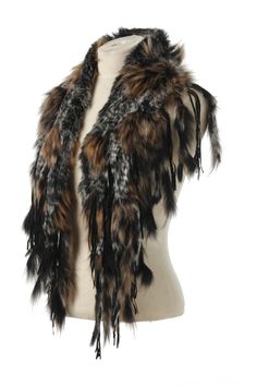 With leather and rabbit fringe. Shell: 75% Dyed Rabbit, 25% Dyed Raccoon Lining: NA Made in China Washing Instructions: Fur clean only Fur Hat Pattern, Raccoon Hat, Fur Clothes, Feather Fashion, Crown Cap, Ivy Cap, Luxury Hats