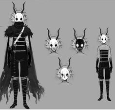 the concept art for an upcoming animated film, beetle man and his four other creatures